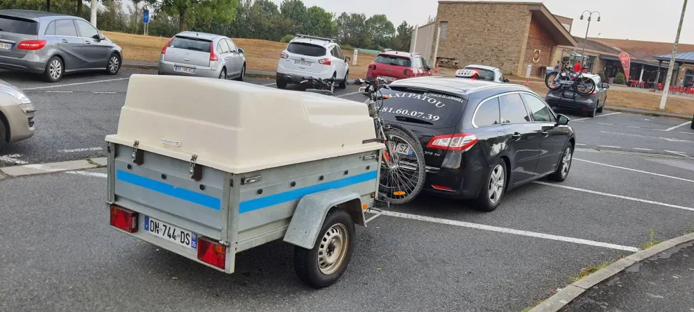 Taxi avec remorque à Villefranche-de-Lauragais